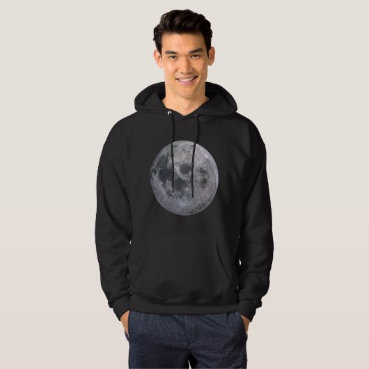 Moletom Lua Cheia Preto Hoodie (Voorkant volledig)