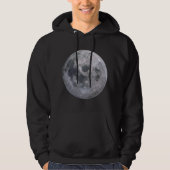 Moletom Lua Cheia Preto Hoodie (Voorkant)