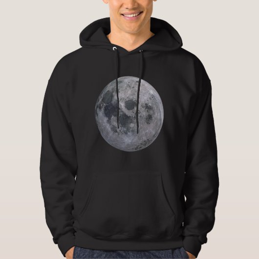 Moletom Lua Cheia Preto Hoodie (Voorkant)