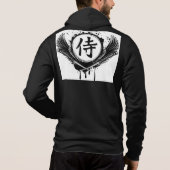 Moleton 100% algodão - Honra de samurai Hoodie (Achterkant)