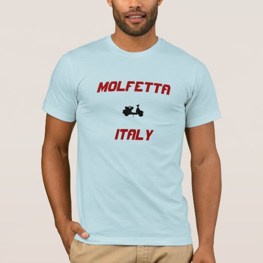 Molfetta, Italiaanse scooter T-shirt (Voorkant)