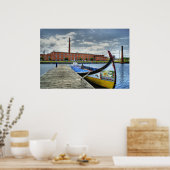 Moliceiro-boot in Aveiro, Portugal Poster (Keuken)