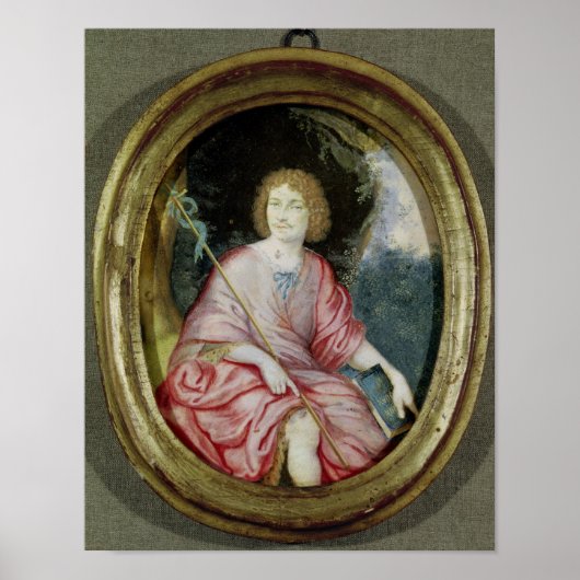 Moliere als St. John de Baptist Poster (Voorkant)