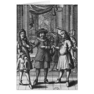 Moliere as Harpagon, frontispiece illustratie