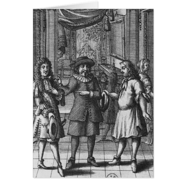 Moliere as Harpagon, frontispiece illustratie (Voorkant)