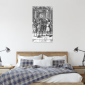 Moliere as Harpagon, frontispiece illustratie Canvas Afdruk (Insitu (Slaapkamer))