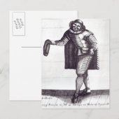 Moliere as Sganarelle in 'L'Ecole des Maris' Briefkaart (Voorkant / Achterkant)