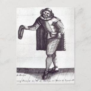 Moliere as Sganarelle in 'L'Ecole des Maris' Briefkaart