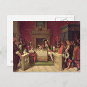 Moliere Dining with Louis XIV 1857 Briefkaart (Voorkant / Achterkant)
