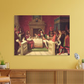Moliere Dining with Louis XIV 1857 Canvas Afdruk (Insitu (Woonkamer))