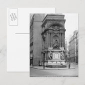 Moliere Fountain, 1844 Briefkaart (Voorkant / Achterkant)