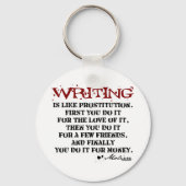 Moliere Writing Quote Sleutelhanger (Voorkant)