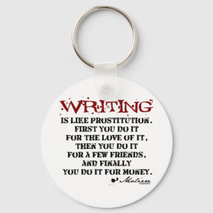 Moliere Writing Quote Sleutelhanger