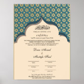 molim nikkah certificaat poster (Voorkant)