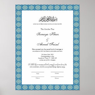 molim nikkah certificaat poster