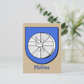 Molina Ancestral Heraldic Shield Briefkaart (Staand voorkant)