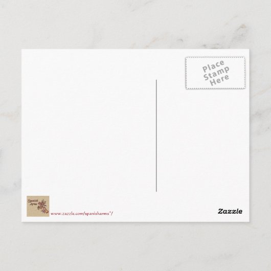 Molina Ancestral Heraldic Shield Briefkaart (Achterkant)