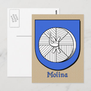 Molina Ancestral Heraldic Shield Briefkaart