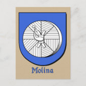 Molina Ancestral Heraldic Shield Briefkaart (Voorkant)