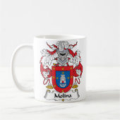 Molina Family Crest Koffiemok (Links)