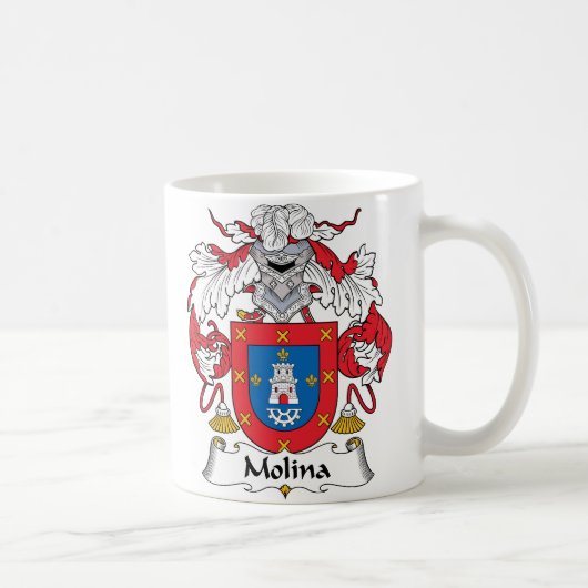 Molina Family Crest Koffiemok (Rechts)