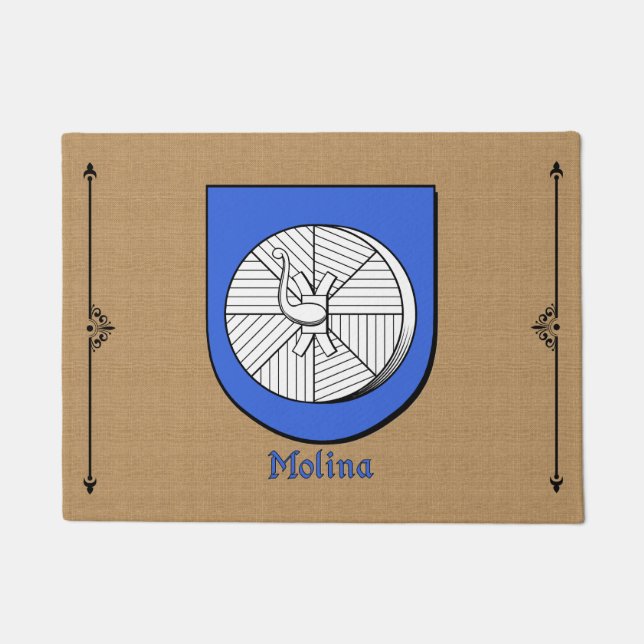Molina Historische schild op het patroon van de sc Deurmat (Voorkant)