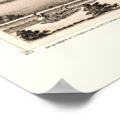 Moline, IL Panoramische Kaart - 1873 Poster (Hoek)