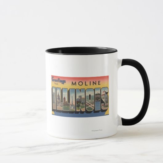 Moline, Illinois - grote letterscènes Mok (Rechts)