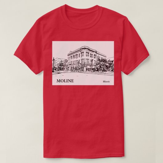 Moline Illinois TShirt 2 (Design voorkant)