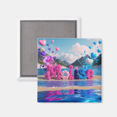 molise-bloemenmagneet magneet (Voorkant / Achterkant)