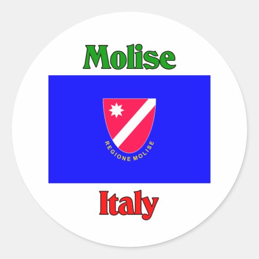 Molise Italië Ronde Sticker (Voorkant)