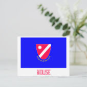 Molise vlag met naam briefkaart (Staand voorkant)