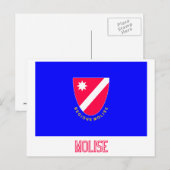 Molise vlag met naam briefkaart (Voorkant / Achterkant)