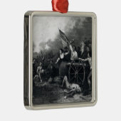 Moll Pitcher bij de slag om Monmouth Metalen Ornament (Rechts)