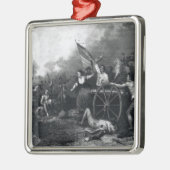 Moll Pitcher bij de slag om Monmouth Metalen Ornament (Links)