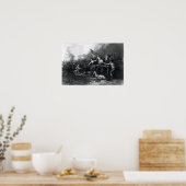 Moll Pitcher bij de slag om Monmouth Poster (Keuken)