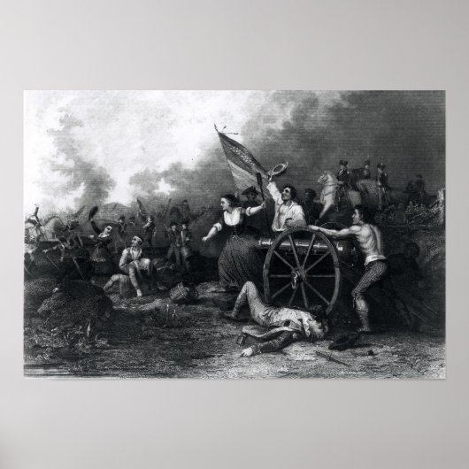 Moll Pitcher bij de slag om Monmouth Poster (Voorkant)