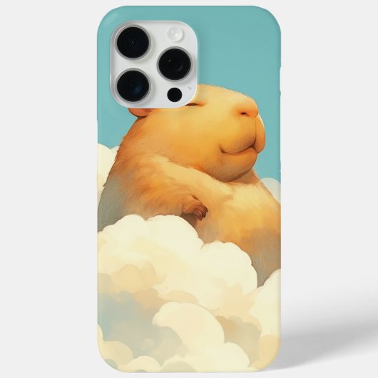 Molle Capybara Rustend op een Wolk Case-Mate iPhone Case (Achterkant)