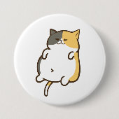 Molle Kaliko Kat - Kawaii Sticker Ronde Button 7,6 Cm (Voorkant)