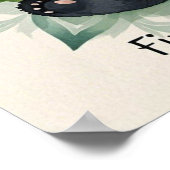 Molle panda zittend in een lotushouding Zen Poster (Hoek)