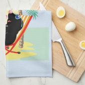 mollen op het strand theedoek (Quarter Fold)