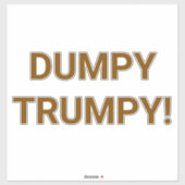 MOLLETRIGE TRUMPY Hankamer Artjunkhaus Comic Splas Sticker (Vel)