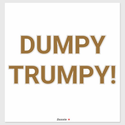 MOLLETRIGE TRUMPY Hankamer Artjunkhaus Comic Splas Sticker (Vel)