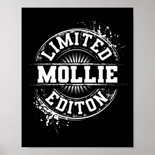 Mollie beperkte editie grappige gepersonaliseerde  poster (Voorkant)