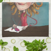 Mollie en de kat theedoek (Gevouwen)