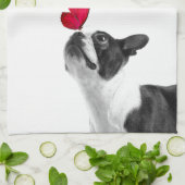 Mollie Mäusekind Boston Terrier Theedoek (Gevouwen)