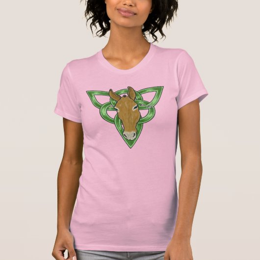 Mollie Mule Celtic Triquetra T-shirt (Voorkant)
