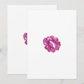 Mollig, Bleek Megenta, Koninklijke Gezondheid Feestdagenkaart (Voorkant / Achterkant)