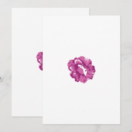 Mollig, Bleek Megenta, Koninklijke Gezondheid Feestdagenkaart (Voorkant / Achterkant)