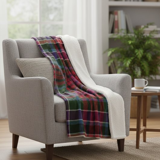 Mollig Hoogland Plaid - Rustieke Rode & Groene Tar Fleece Deken